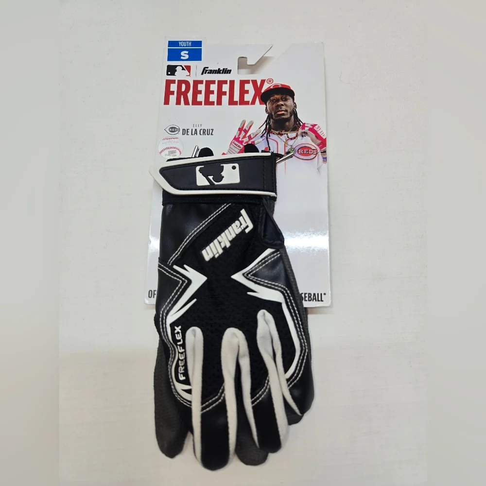 Franklin FreeFlex Youth Mittens - Black/White